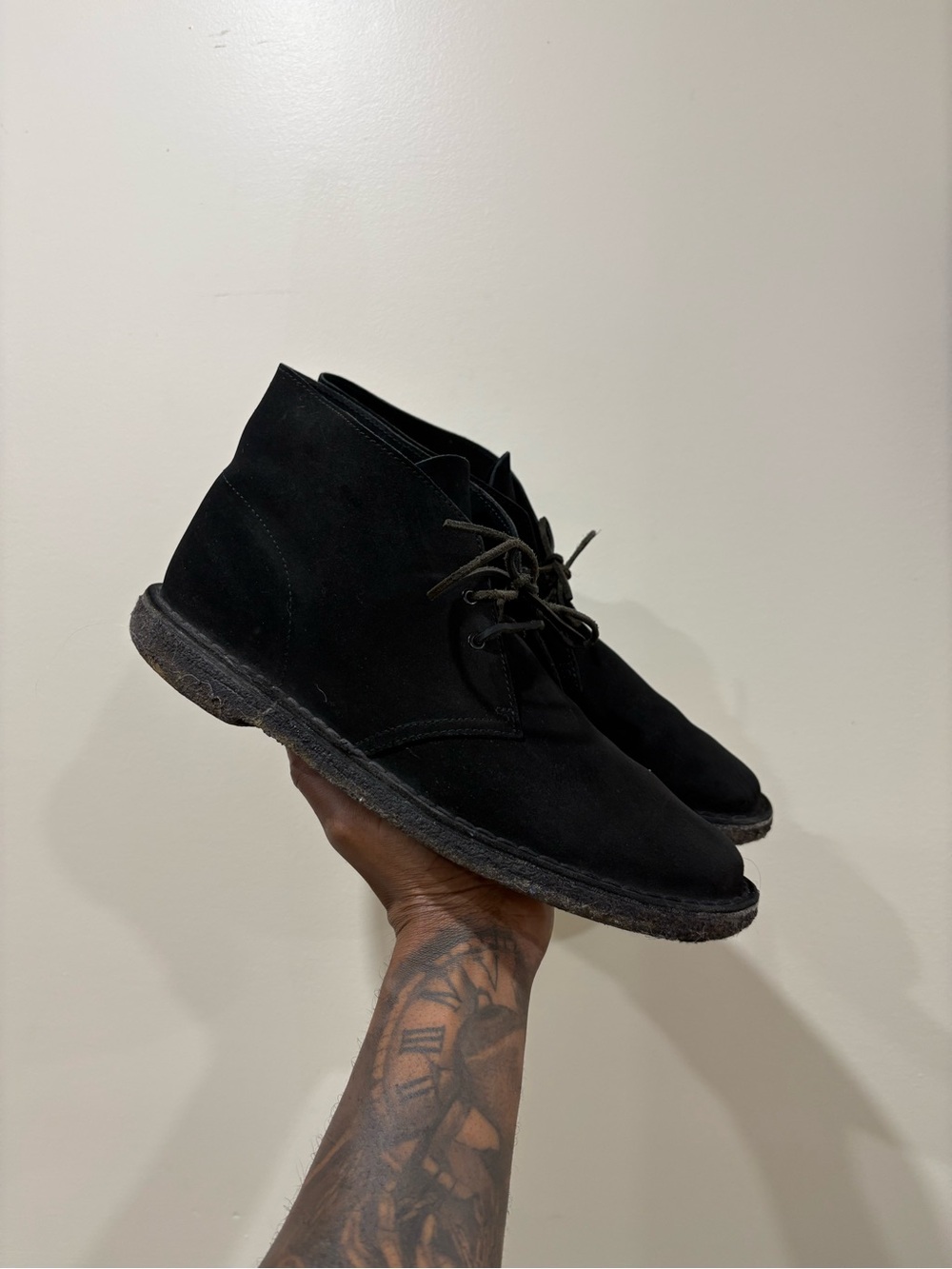 Classic Clarks Suede Desert Boots